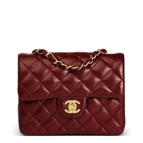 chanel 19 bag burgundy|chanel mini flap bag lambskin.